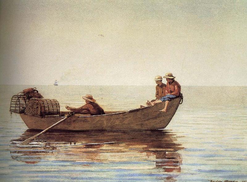 Winslow Homer 3 boys oil painting image